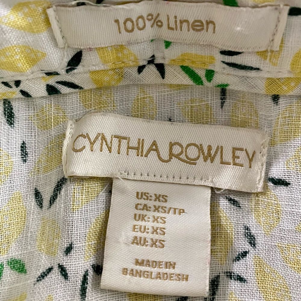 Cynthia Rowley | Lemon Print Top - Picture 3 of 14